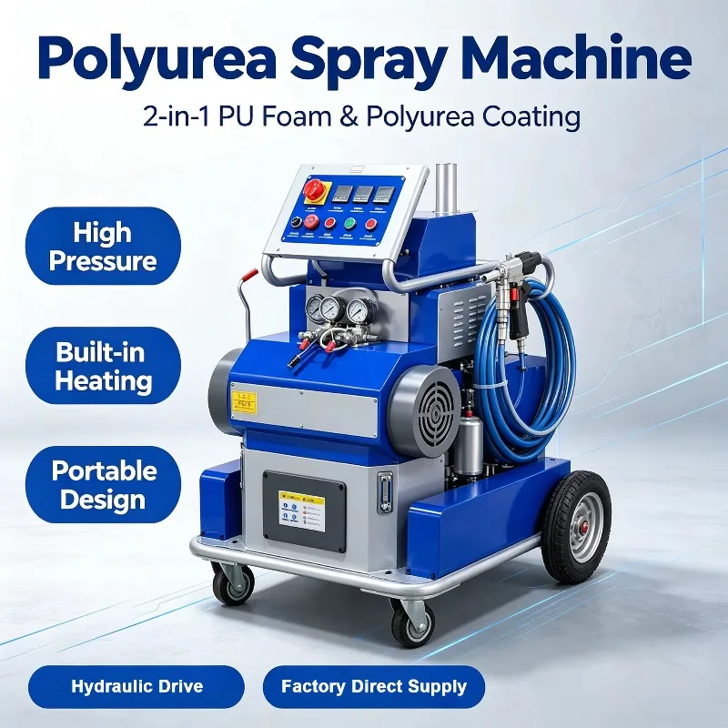 High Efficiency Motor Driven Polyurethane Spraying Machine Low Noise Operation Suitable for Indoor Construction