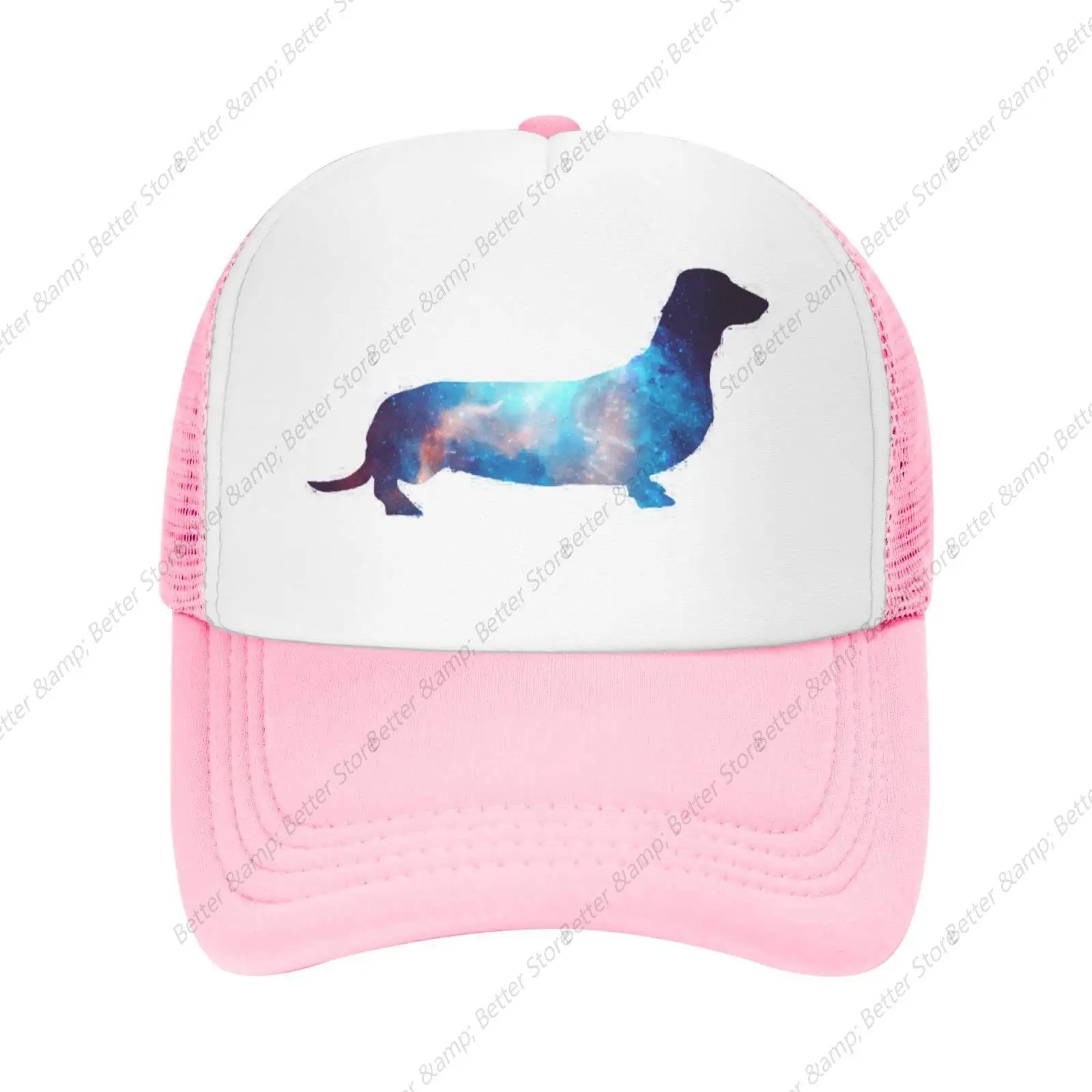 Dachshund Doxen Weiner Dog Hat Mesh Cap for Men Women Adjustable Trucker Hat Baseball Cap