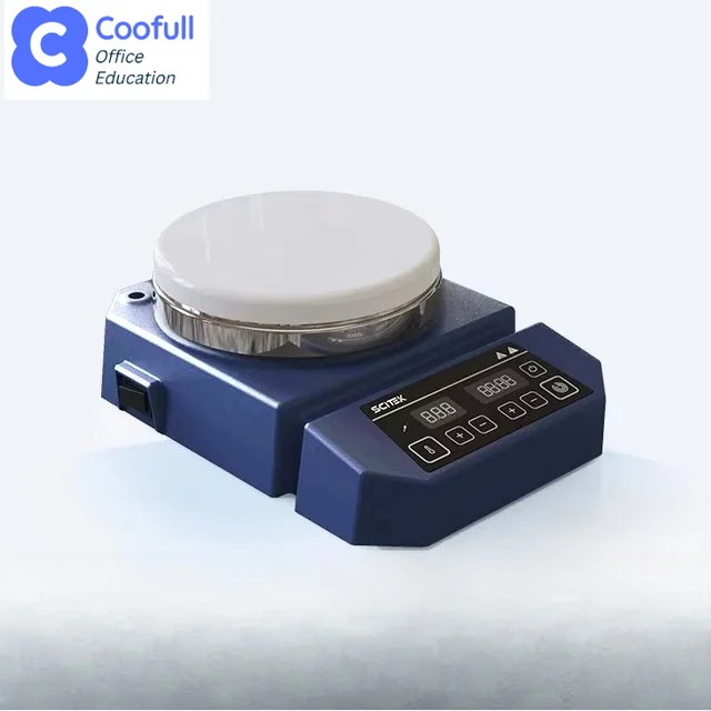 COOFULL  Hotplate Magnetic Stirrer Dual LED Displays  Touch Panel Dual Sensors Low Noise Brushless Motor Residual Heat Warn Lab