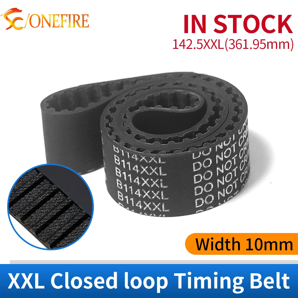

High Quality 142.5XXL Timing belt Width 10mm Perimeter 361.95mm Rubber closed loop belt for DIY/CNC/3D printers