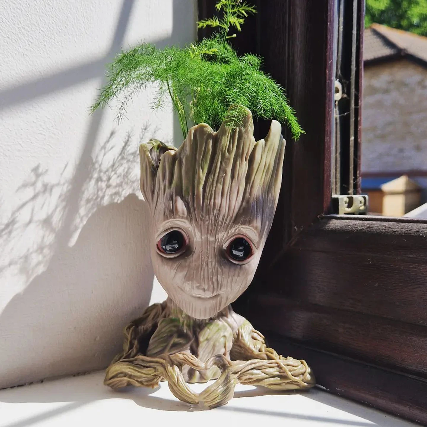 Home Garden Decoration Groot Flower Pot Baby Tree Man Miniature Model Anime Figure Ornament Home Supplies Crafts Kids Toys