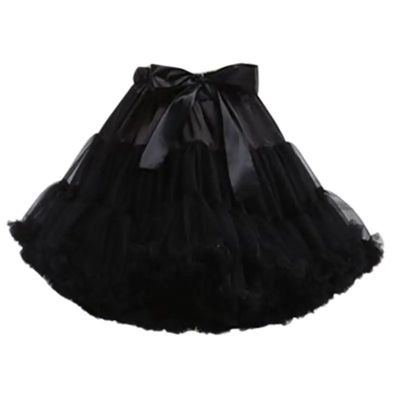 LZPOVE-Anáguas brancas Lolita, vestido nupcial de casamento, Underskirt para senhoras, meninas Underskirt, Ballet Dance, saia Tutu, Debajo De Vestido