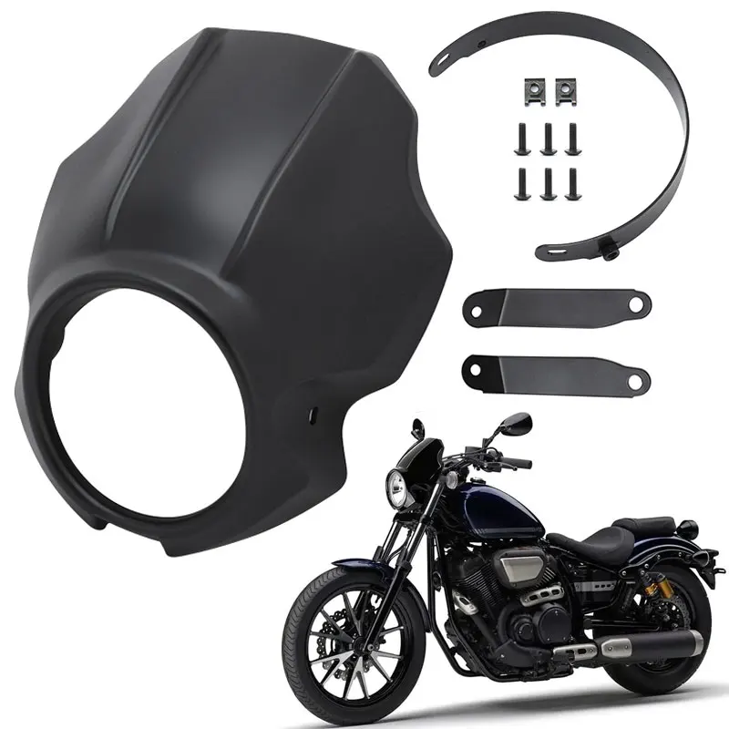 

Мотоциклетная матовая черная фара, обтекатель руля, защита лобового стекла для Yamaha XVS 950 SPEC BOLT 950 2013-up
