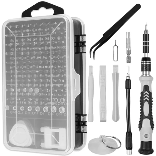 Juego de destornilladores magnéticos 115 en 1, brocas Torx Triwing, reparación de destornilladores de precisión para electrónica, Macbook, reloj, gafas Amagi