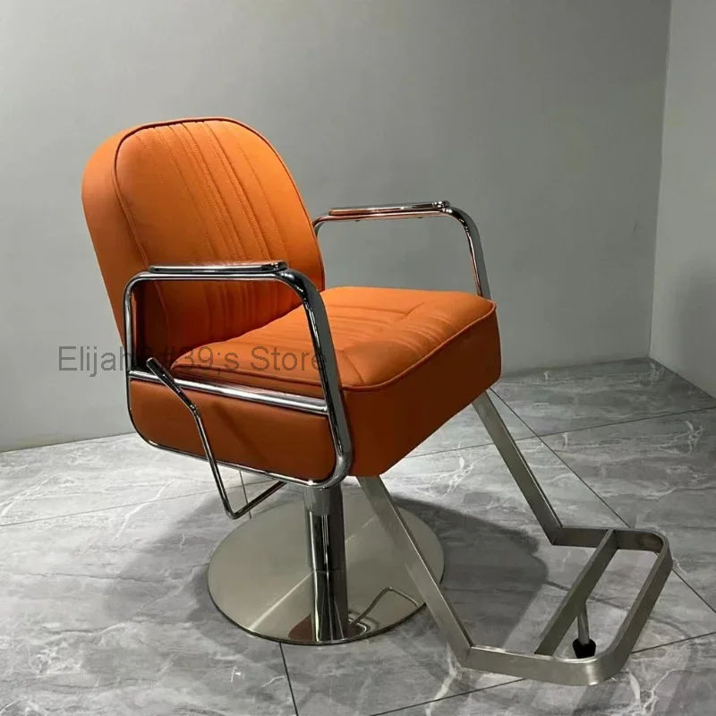 

Recliner Reception Barber Chairs Waiting Adjustable Speciality Modern Barber Chairs Silla Barberia Beauty Salon FurnitureQF50BC