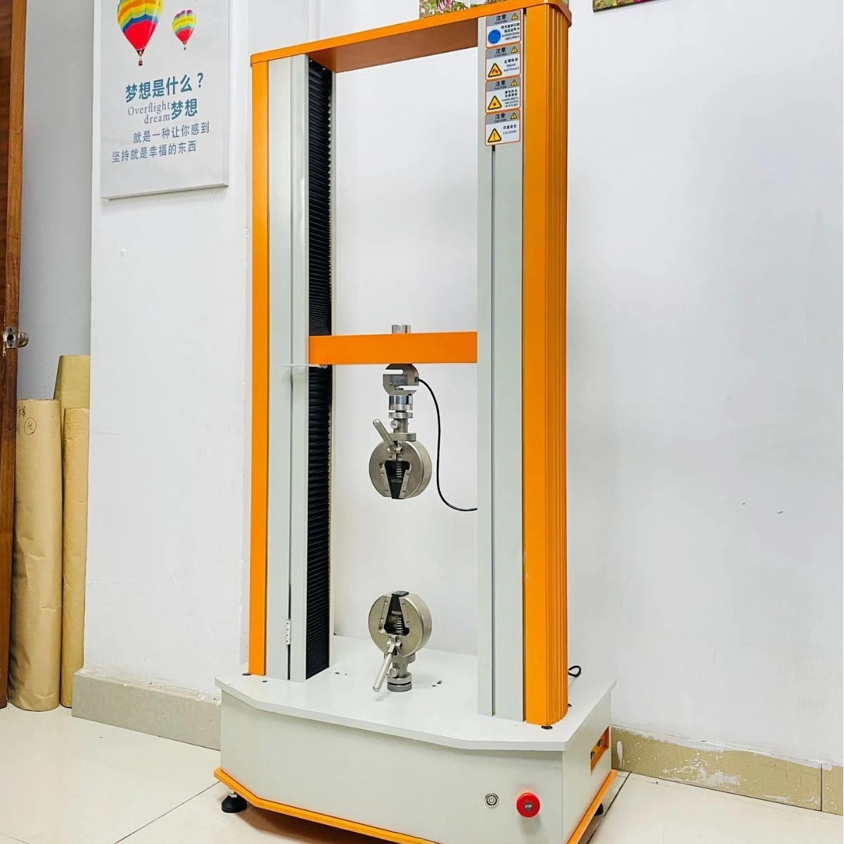 Fully computer-controlled double-column tensile tester, universal material tester