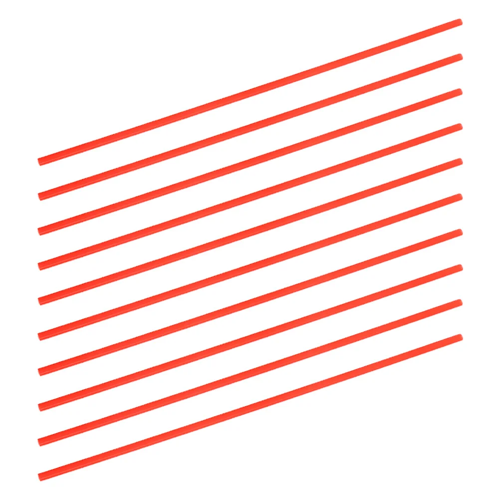 

10pcs Red Spray Tubes For Automotive Lubricant Oil Cleaner Extension Straws Replacement Nozzles Durable Pp Material Multi Pack