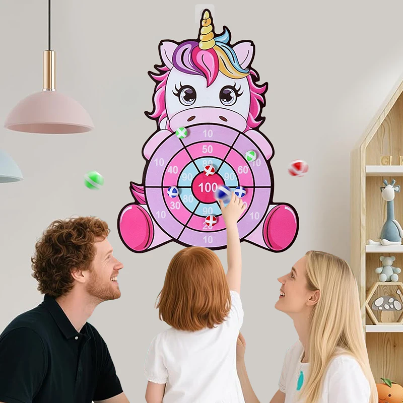 Nowa Duża Tablica do Gry w Darta z Kulami Samoprzylepnymi Zabawka Edukacyjna dla Dzieci Gry Sportowe Interaktywne do Użytku Wewnętrznego i Zewnętrznego Popularne Gry Imprezowe