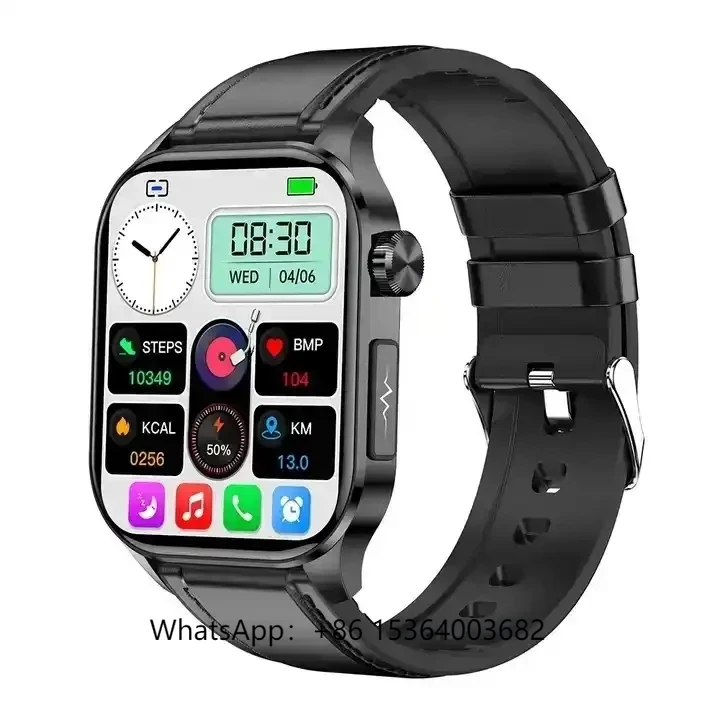 

TJXL-2023 Fashion ET580 Smart Watch 2.04inch AMOLED BT Call Blood Oxygen Fitness Tracker Smart Watches Reloj Inteligente