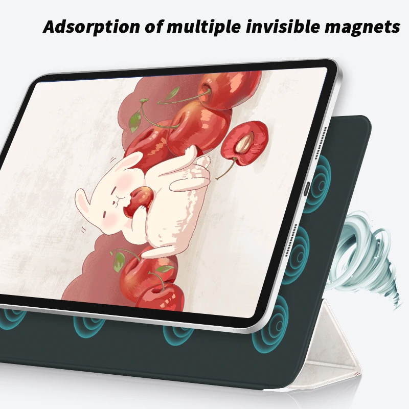 ZOYU magnetyczny odpinany dla iPad powietrza 4/5th Gen 10.9 cal przypadku, dla iPad 10 10.9 2022 Pro 11 12.9 cal Mini6 klamra magnetyczna przypadku