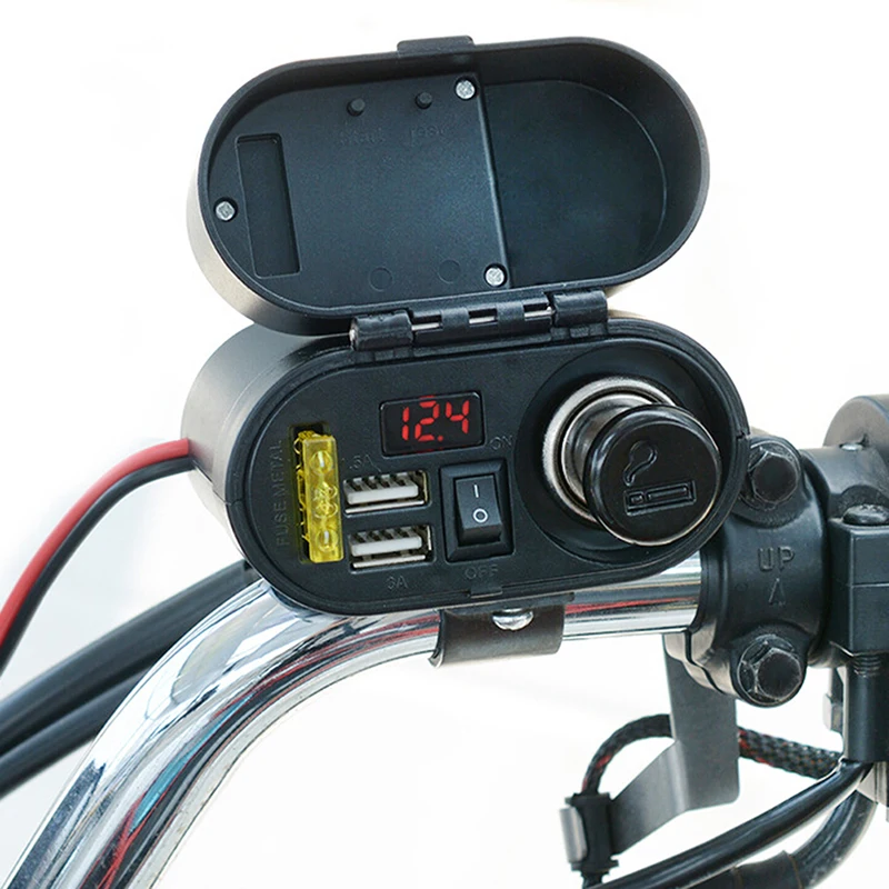 Socket Kit Motorcycle Supplies Waterproof Charger USB Cigarette Lighter Motor Accessories