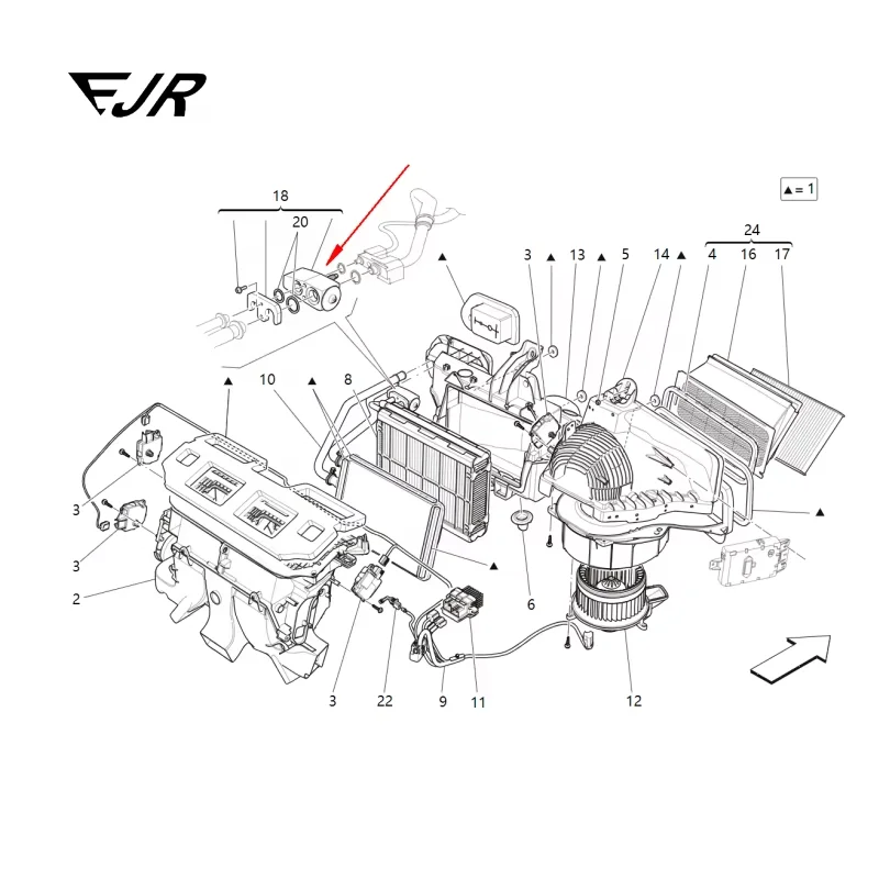 Evaporator expansion valve For Maserati Ghibli Levante Quattroporte cars accessories OEM 673000087 673003704