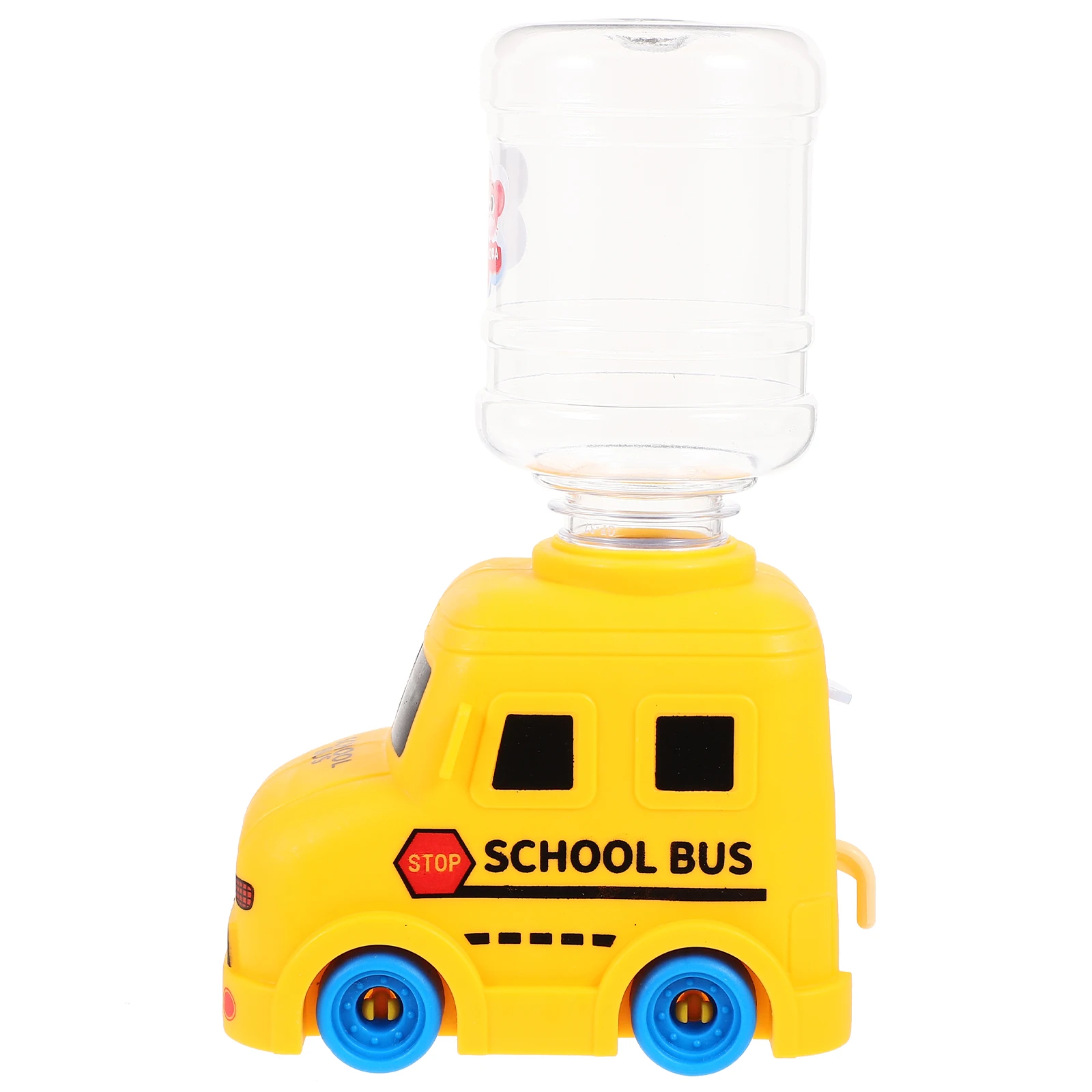 

Water Dispenser Toy Kitchen Appliance School Bus Mini Toys Model Small for Kids Plastic Drinking Fountain