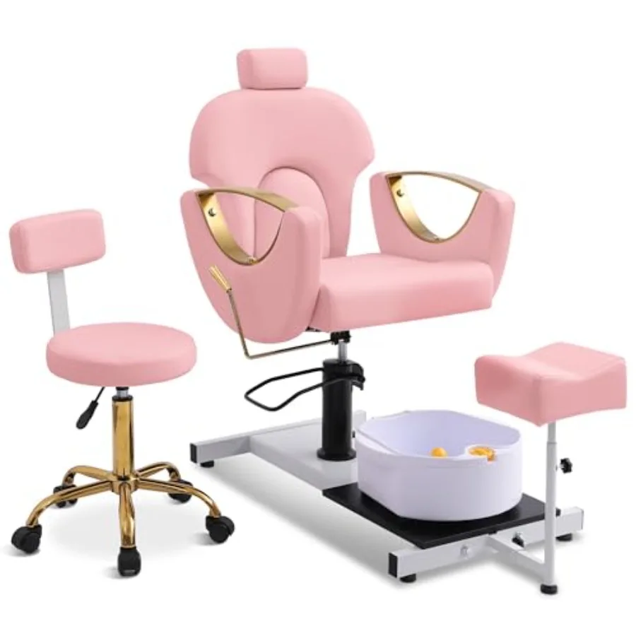 

Педикюрная станция без подключения к водопроводу, гидравлическое педикюрное кресло для мастера маникюра, регулируемое по высоте, откидное, с поворотом на 360 градусов
