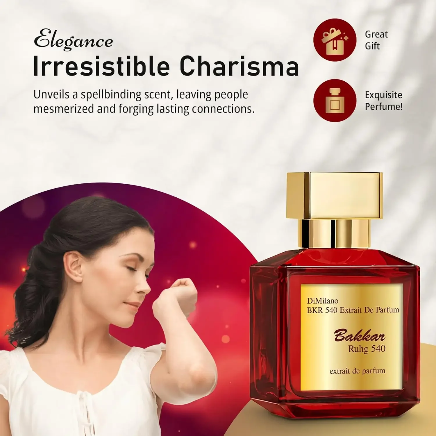 انطباع BR 540 Extrait De Parfum. باكار روهج 540 اكسترايت دي برفوم 70 مل أو 2.4 أونصة. (عبوة من 1) للجنسين (70 مل)