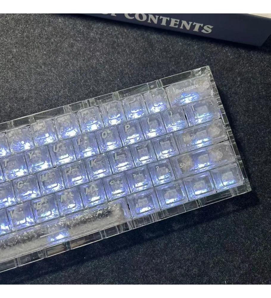 White carbon fiber light transmission glacier feeling original factory height high value suitable for little bee rog night devil