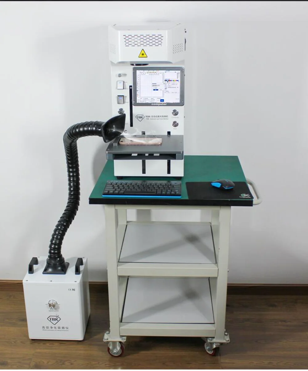 TBK Solda Purificador De Fumaça, Limpador De Poeira Do Ar, Purificação De Fumaça Do Quarto, Extrator De Fumaça, Sistema De Filtro Para Reparação De Telefone