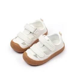 Baby Boys Girls Summer New Sandals 1-2 Years Old Baby Breathable Non-slip Toe Protection Walking Shoes