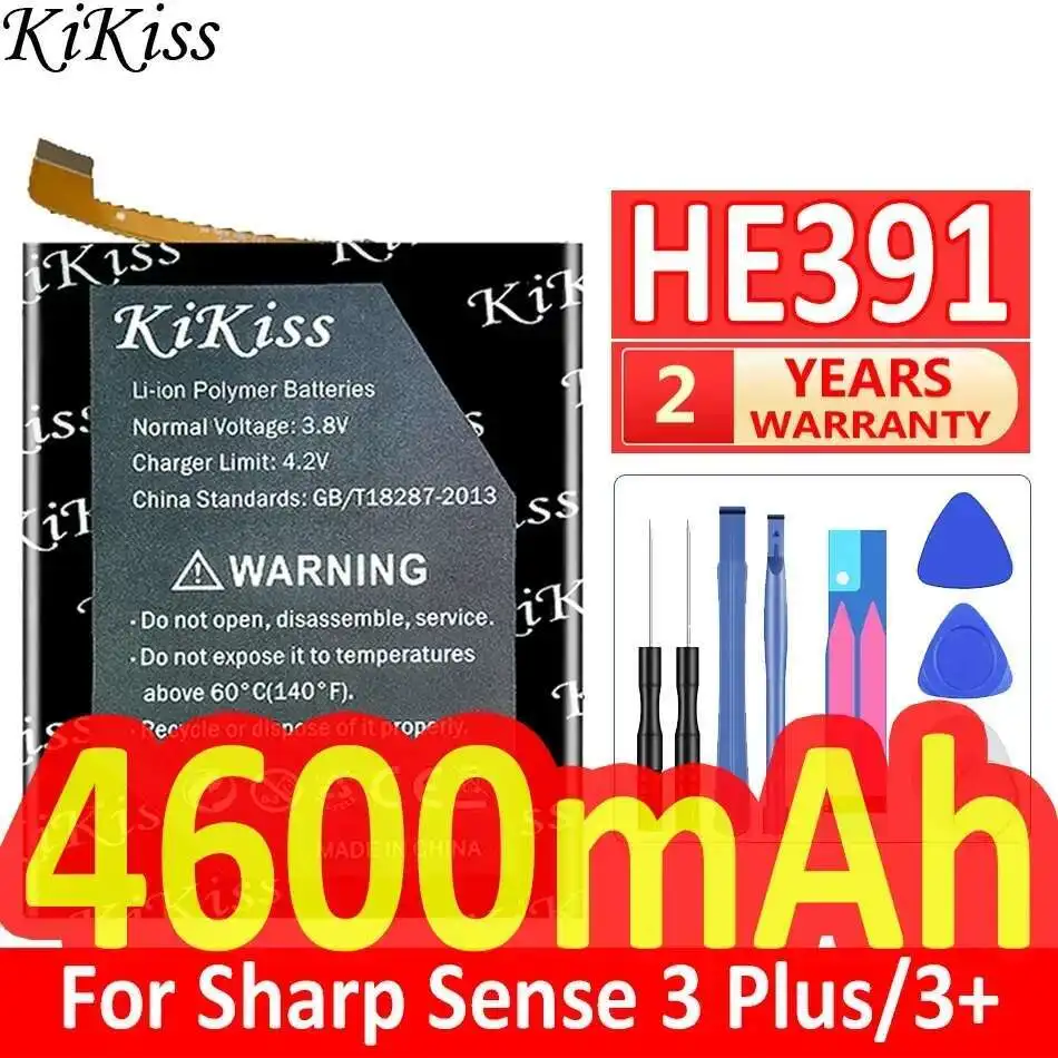 

Прочный аккумулятор для мобильного телефона 4600 мАч, легкий для Sharp Sense 3 Plus 3+ Sense3 3Plus HE391