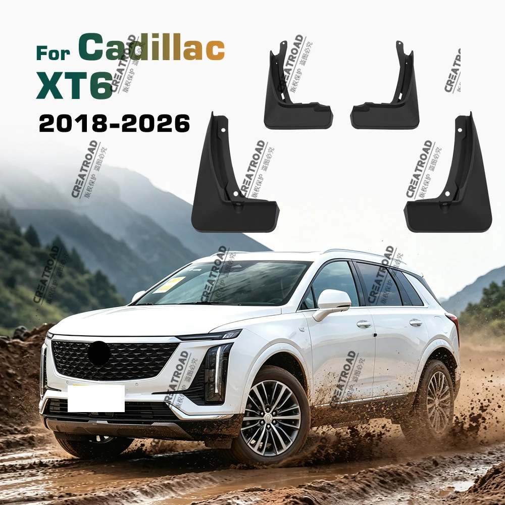 Für Cadillac XT6 2018 2019 2020 2021 2022 2023 2024-2026 Kotflügel Schmutzfänger Spritzschutz Schmutzfänger Auto-Zubehör