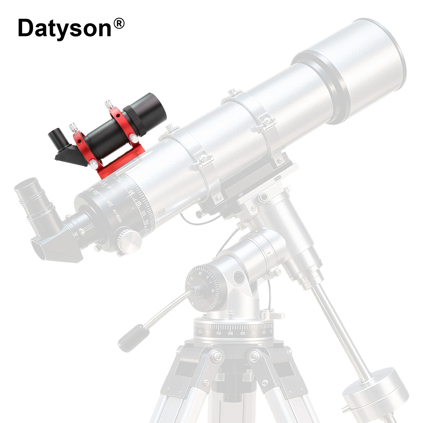 ダティソン望遠鏡アクセサリー 9x50 右角正像ファインダースコープ OTA クランプガイドリング付き クロスヘア付き