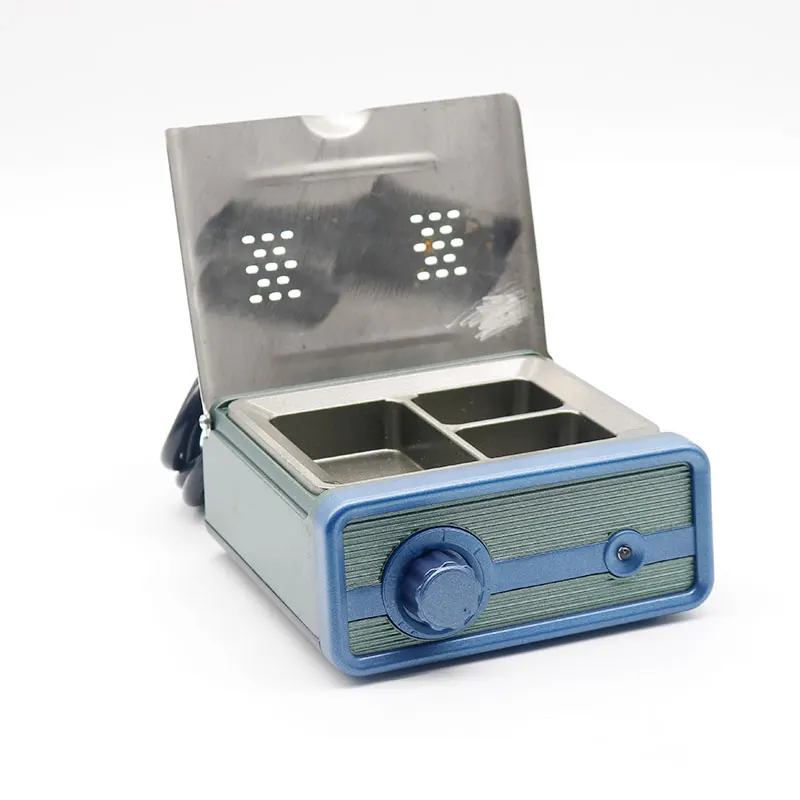 Dental technician's three slot wax melting device