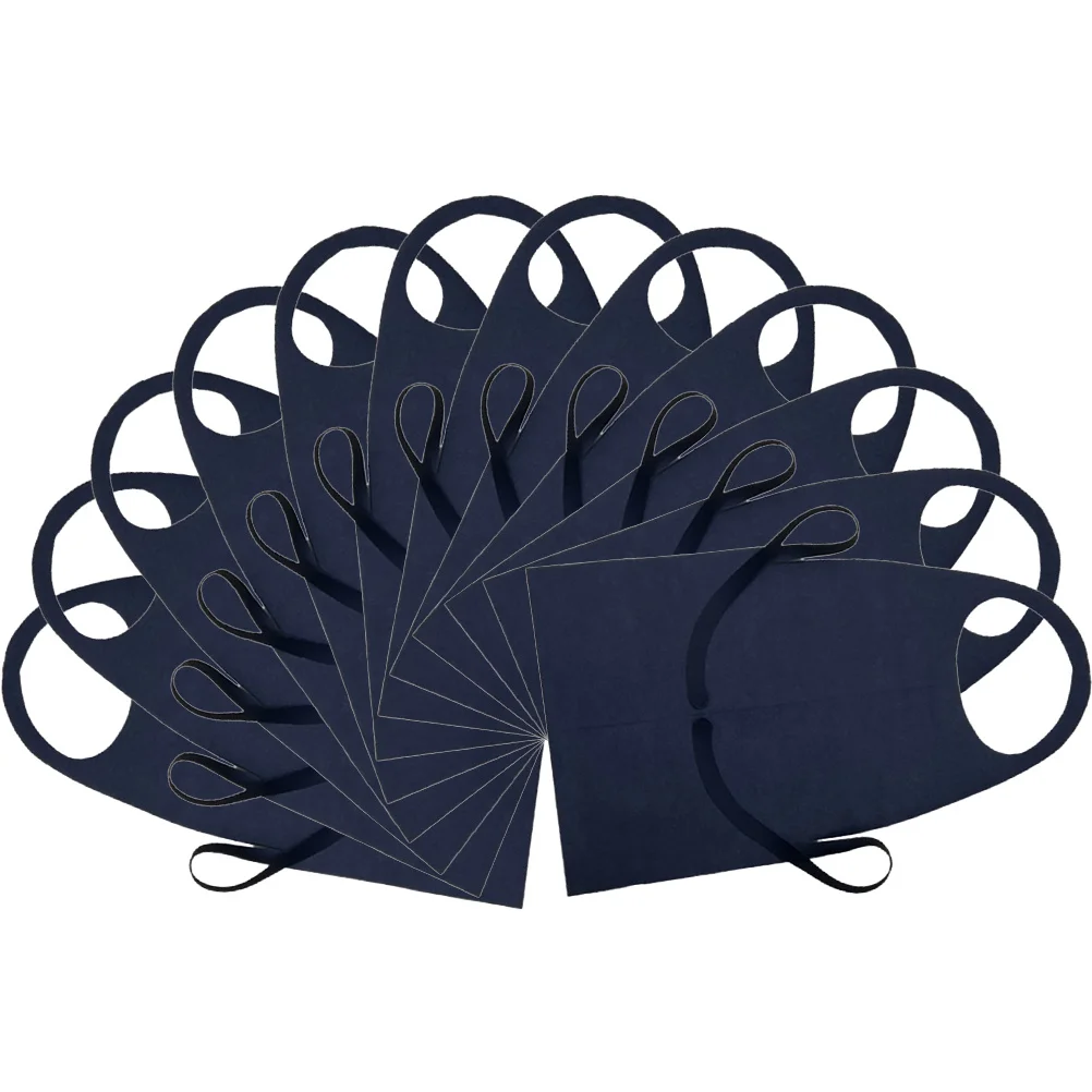 

12Pcs Disposable Aprons Non-Woven Fabric Oil-Proof Water-Resistant Multi-Purpose Protective Aprons for Cooking Bbq