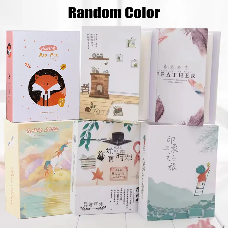 3/4/5/6/7 inch Photo Album for Kids Children Gift Scrapbooking Picture Case Photo Album with 100pcs photos hold