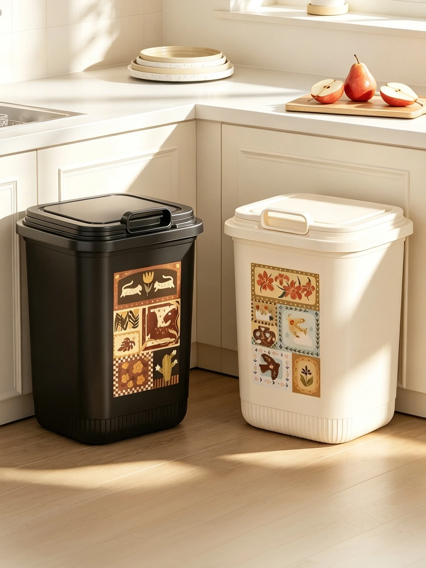 large-capacity-kitchen-bathroom-living-room-trash-can-with-lid-home-use-flip-cover-creative-high-aesthetic-vintage-style