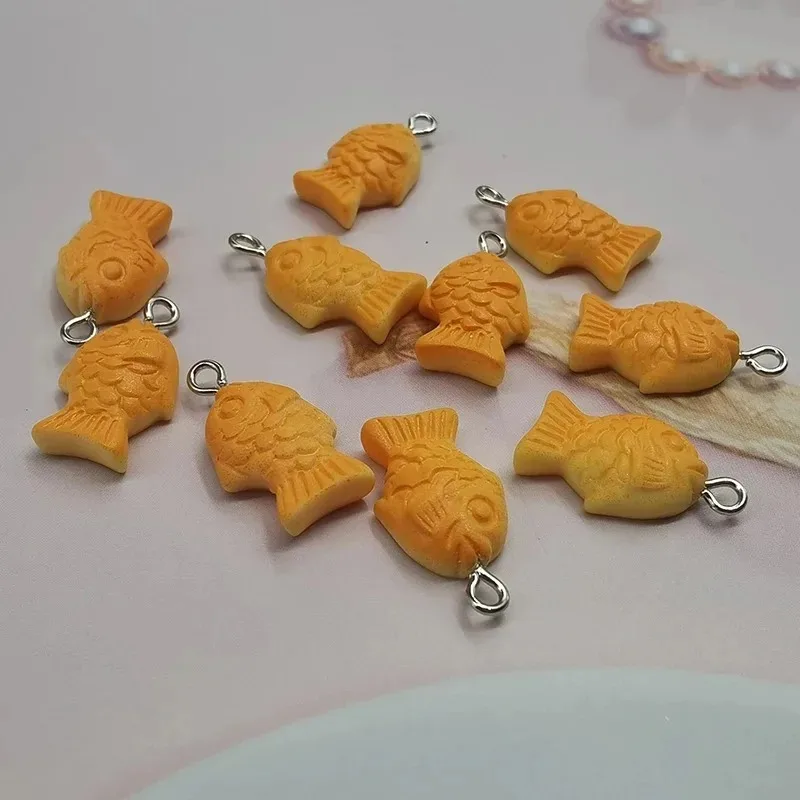 10Pcs Lovely Korea Koi Fish Floating Resin Charms Mini Simulation Pendants DIY Craft Accessories For Earrings Keychains view 6