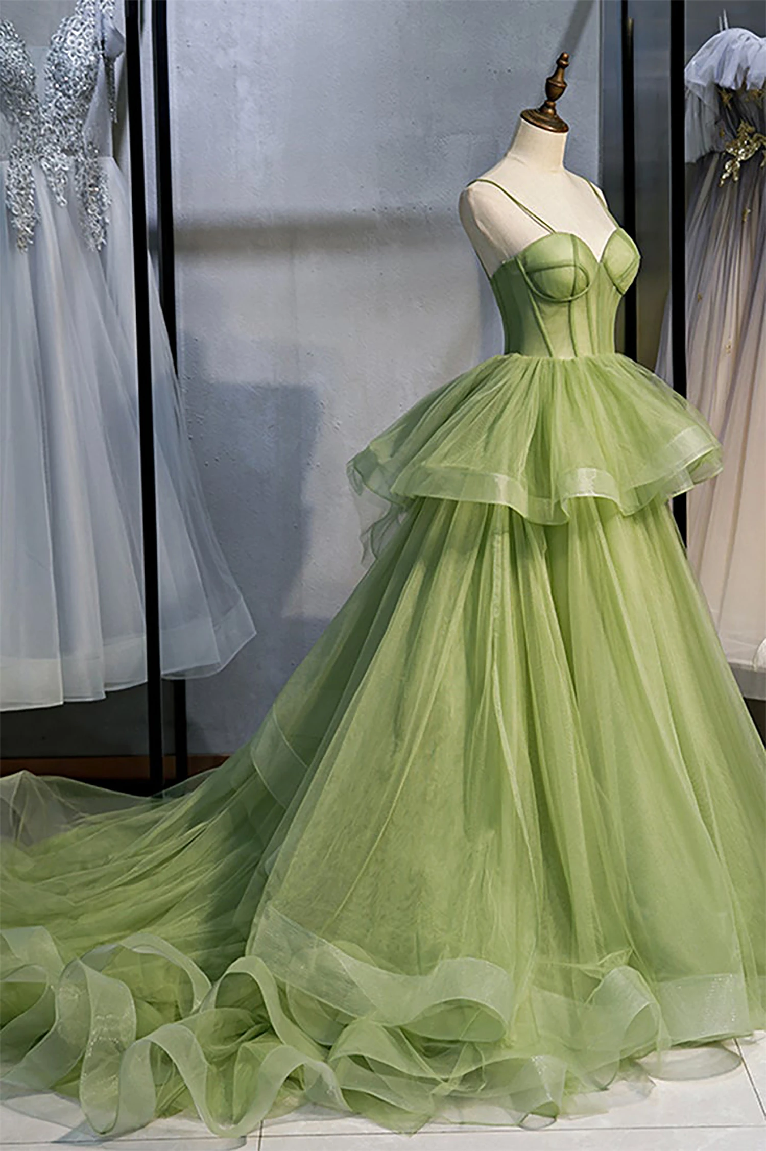 Sweetheart Sharon Happy Evening Dress Customized Prom Chiffon Cocktail of Dresses for Women Party Wedding Evening Green Skirt