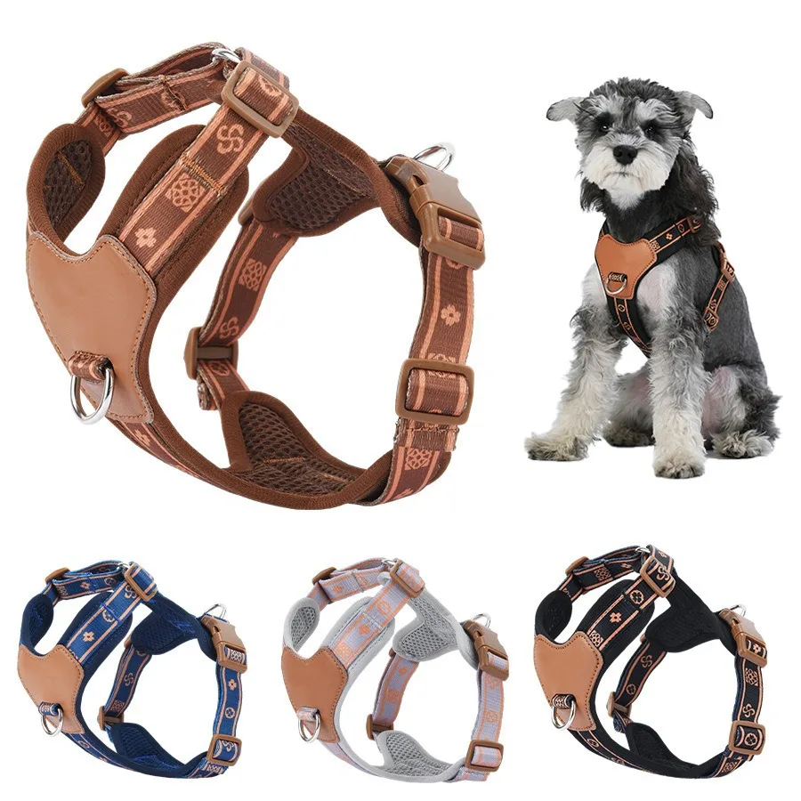 

Dog Harness Vest Adjustable Buckle Design Easy On and Off Small Medium Pets Chest Strap French Bulldog Puppy Chihuahua