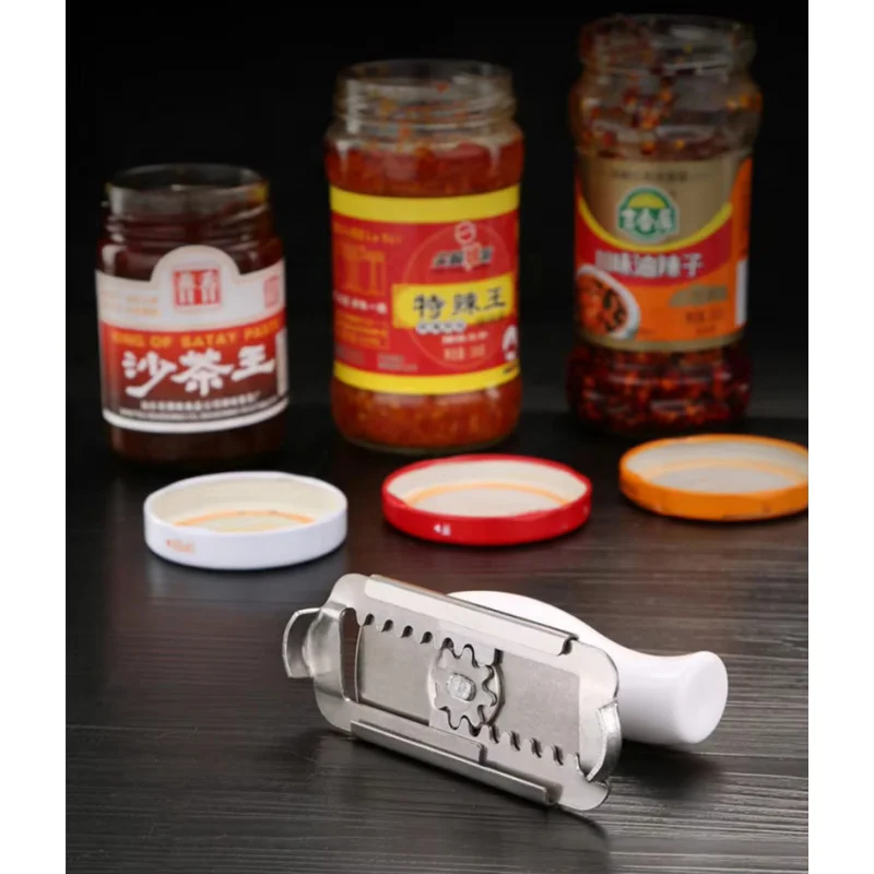 Adjustable Multi-function Bottle Cap Opener Stainless Steel Lids Off Jar Opener Labor-saving Screw Can Opener for Kitchen Gadget image 3