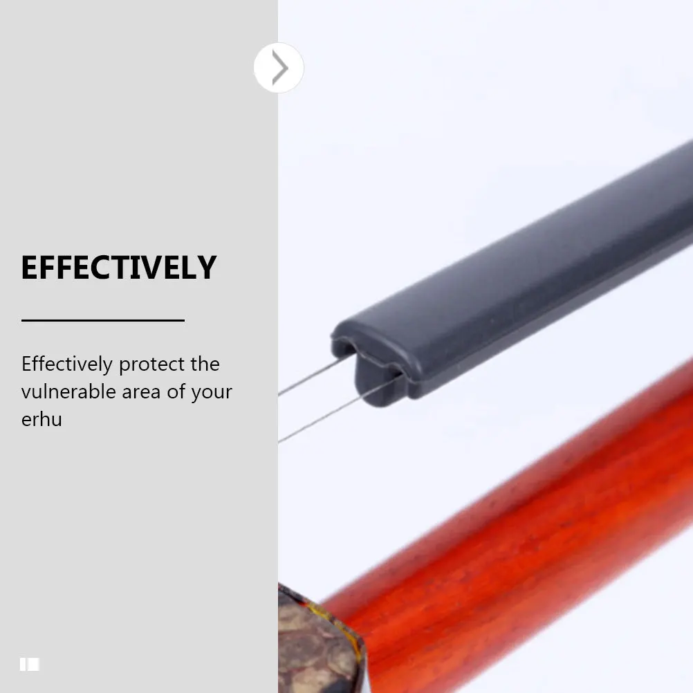 

2pcs Premium Silicone Erhu String Protective Sleeve For Violin Fiddle Accessory Keep Strings Clean No Rosin Build-Up Erhu Part