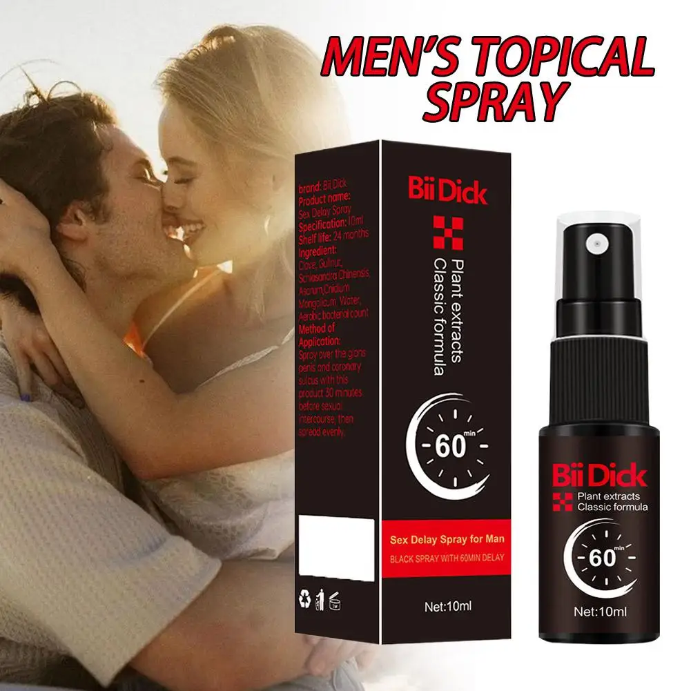 Man's Sex Delay Spray Lasting Long 60 Minutes Penis Enlargment Oil External Use Anti Premature Ejaculation Sex Spray For Male 