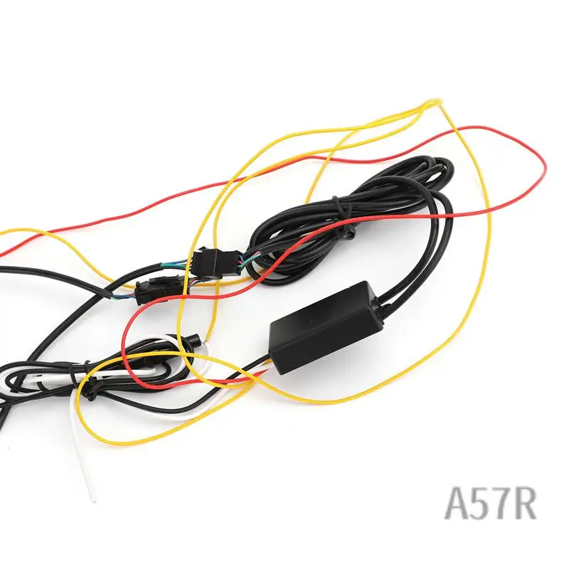 

7R-1Pair Car LED Fog Light Turn Signal DRL Grille Cover Replacement Accessories For A4 B8 2009-2011