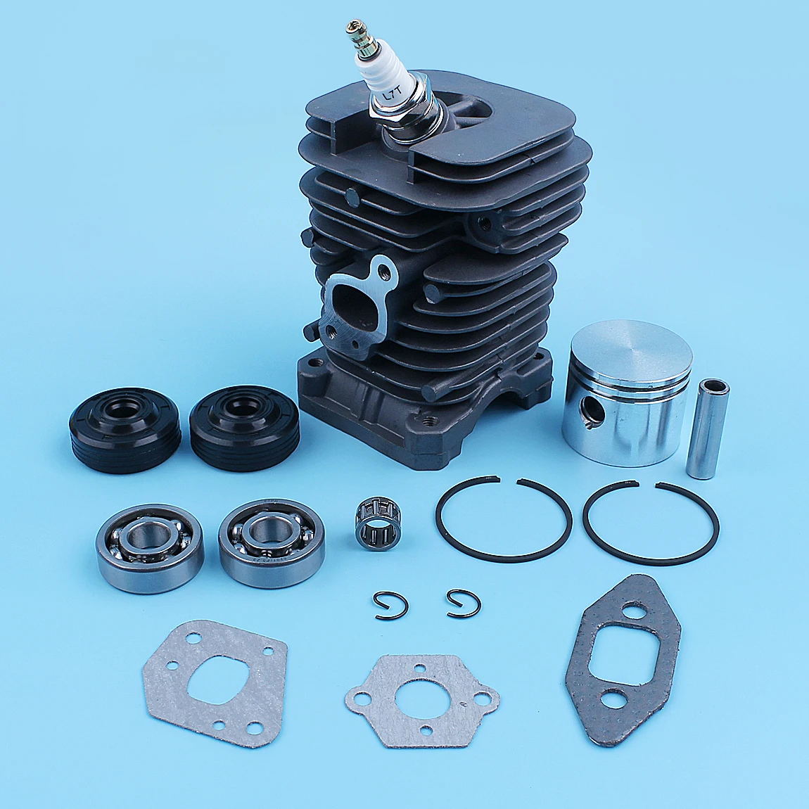Kit de Vedação do Óleo do Rolamento do Virabrequim do Pistão do Cilindro Apto para a Fórmula de Parceiro 400 5000 350 351 352 370 371 390 401 420 Motosserra 41 mm