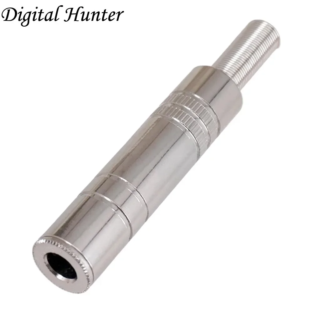 1PC 6.35mm Mono Stereo Female Socket 6.5mm Audio Plug jack Connector 6.5 Amplifier Microphone Plugs Adeptor