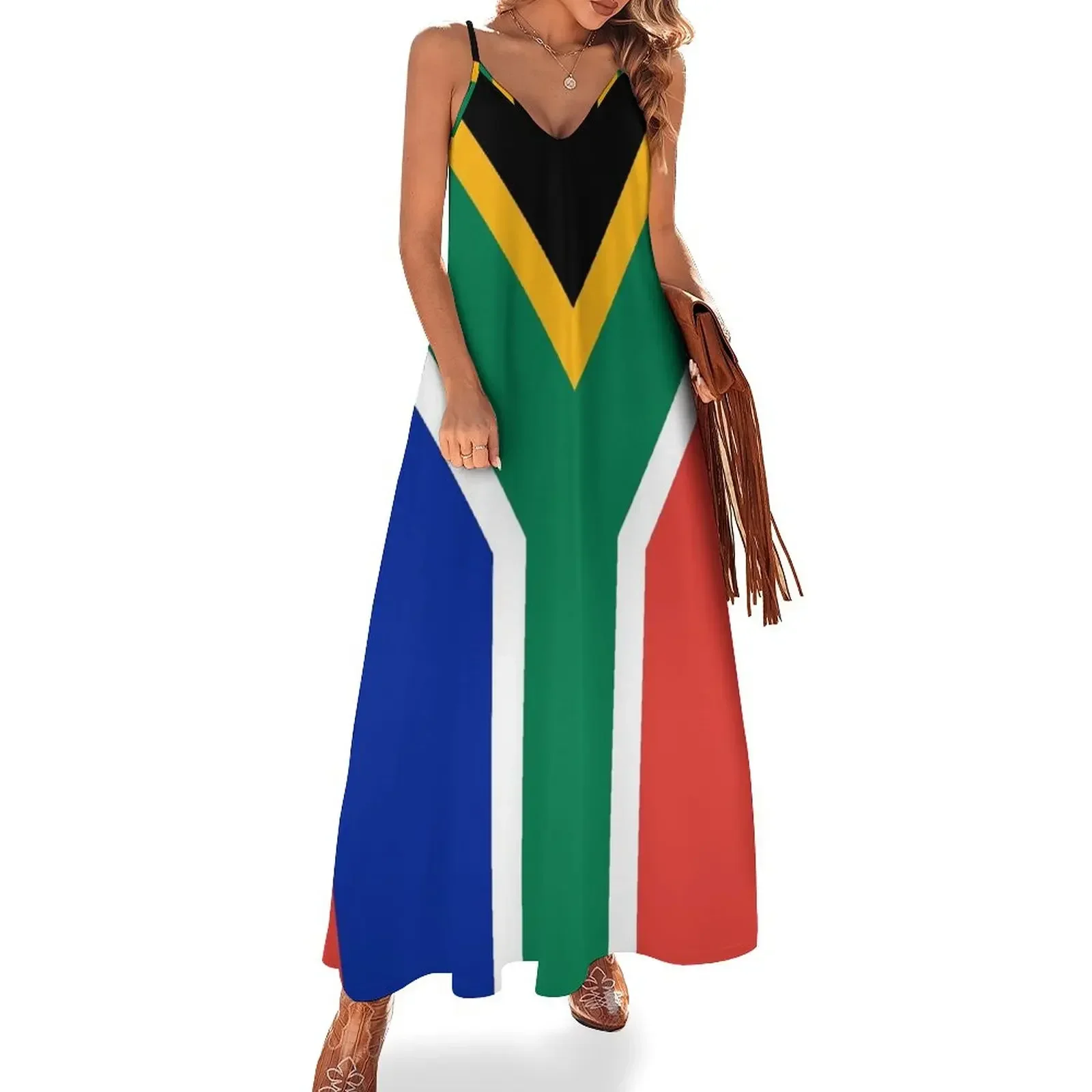 

South African Flag Gifts, Masks, Stickers & Products (GF) Sleeveless Dress Women dresses summer women clothes Dress