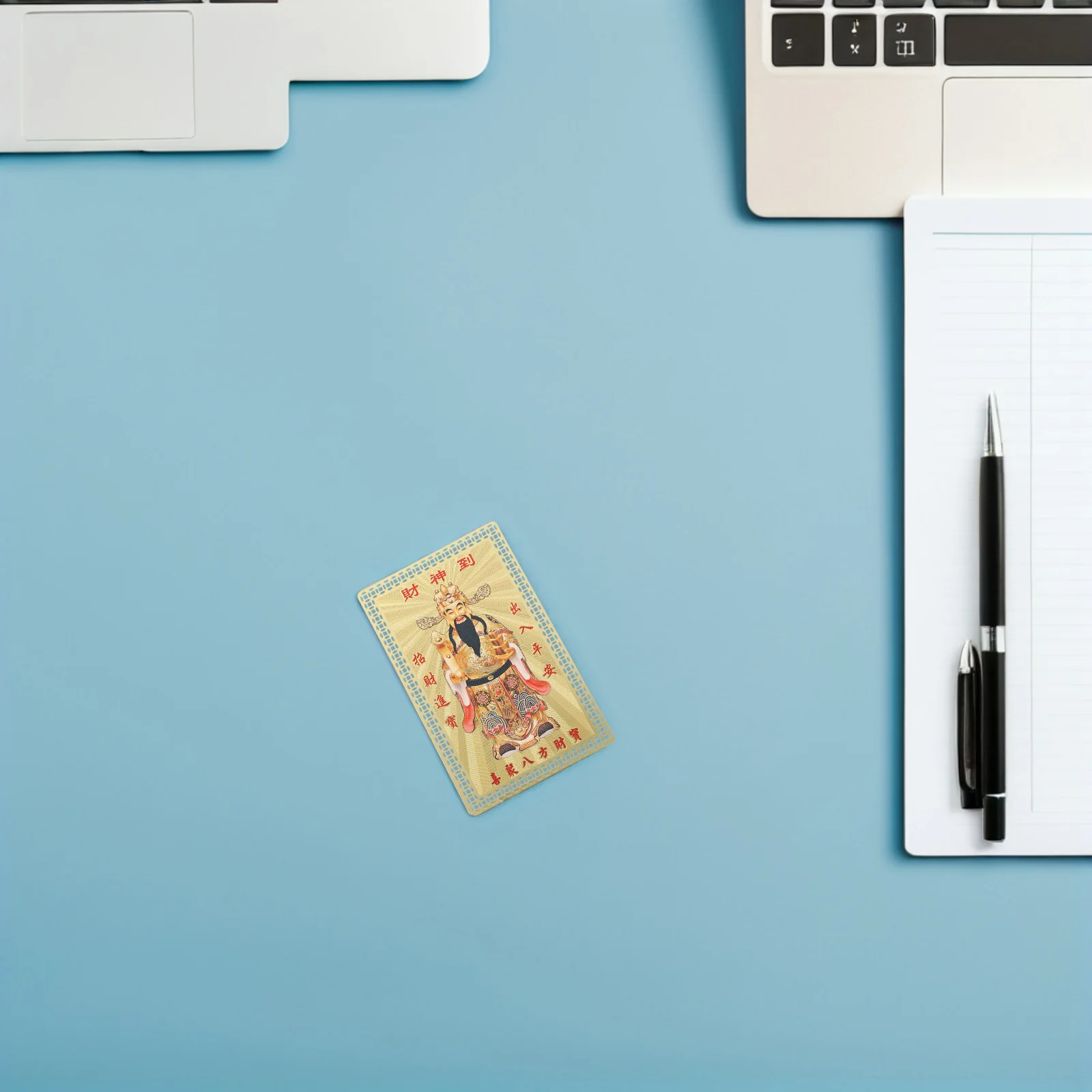 4 Stück Shen Amulettkarten Chinesisches Glücksbringer Telefonaufkleber Glücksverheißende Energie Mobiles Zubehör Wohlstandssegen