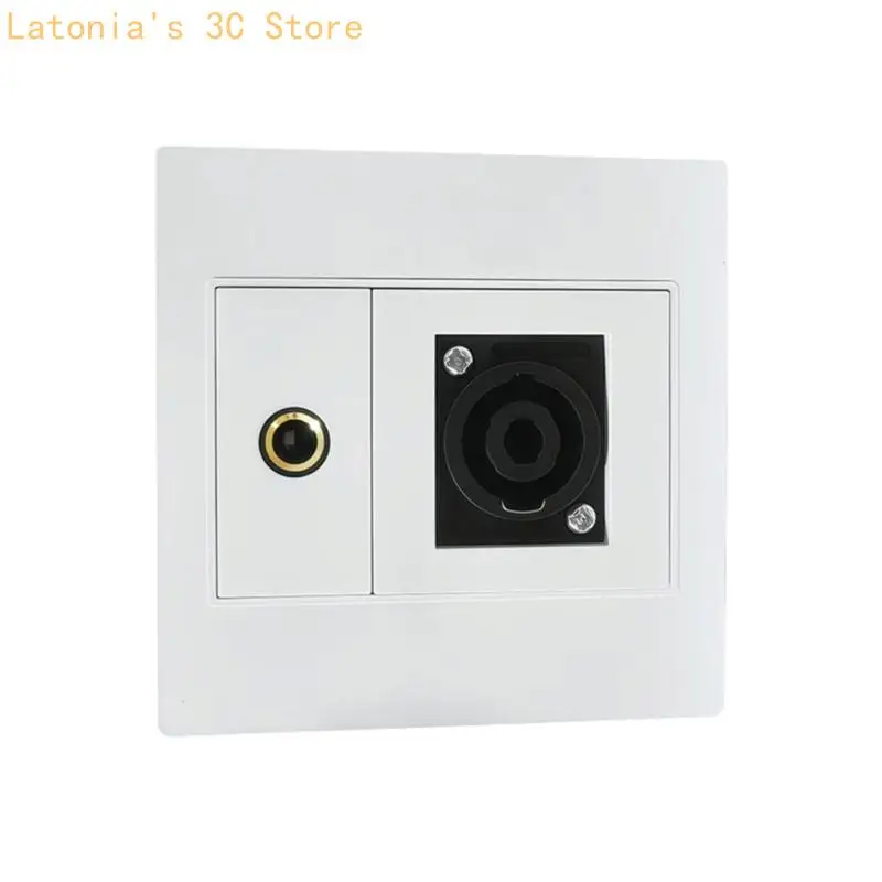 XLR/Speakon 6,35 mm Wandplatten-Buchsenleiste XLR/Speakon und 6,35 mm Buchse X3UB – Detail 2