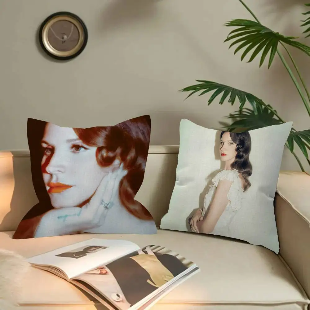Popular Singers Lana Del Rey Personalized picture text home decorative pillows Household Gifts 45x45cm