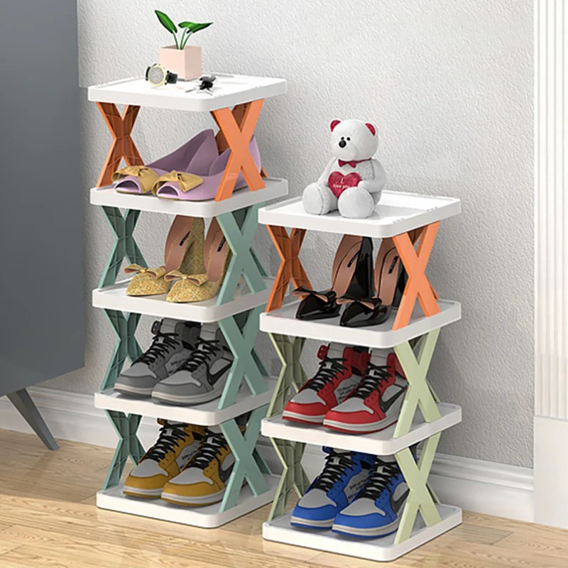 Sapateira Empilhável Multi Camada Sapatos Organizador De Armazenamento Removível Space Saving Shoes Prateleira Sapatos De Plástico Armários Casa Suprimentos