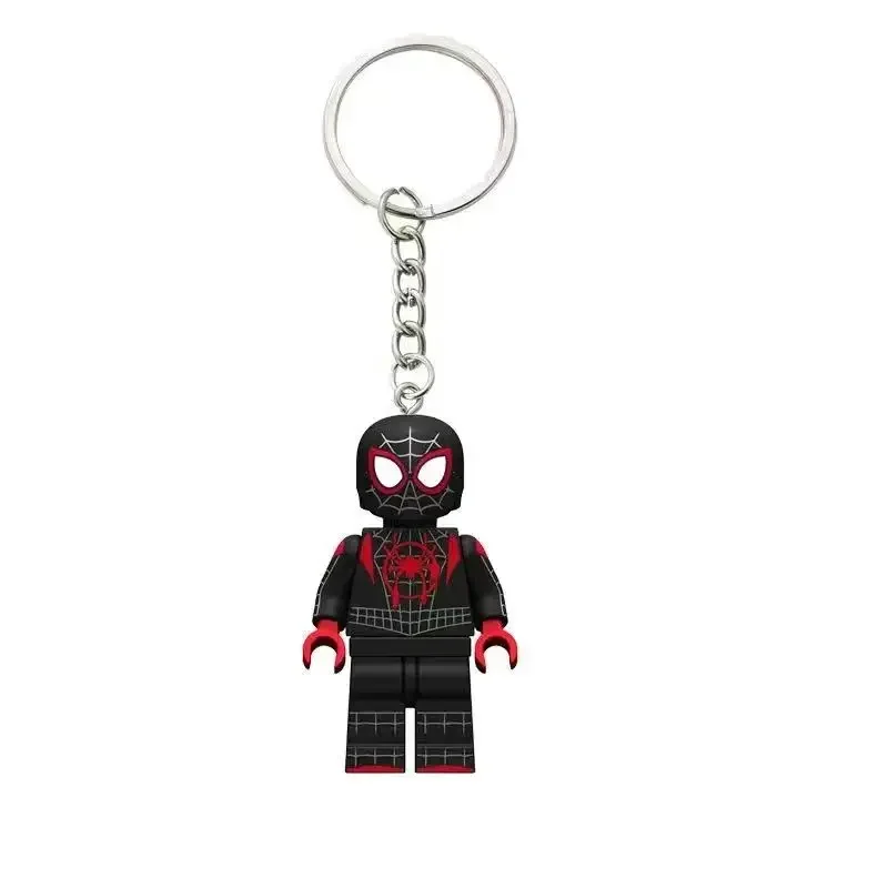 Llavero con colgante de mochila personalizado de Marvel para niños, llavero de coche Kawaii de Spider-Man periférico creativo, regalo de Festival de juguete para niños, nuevo