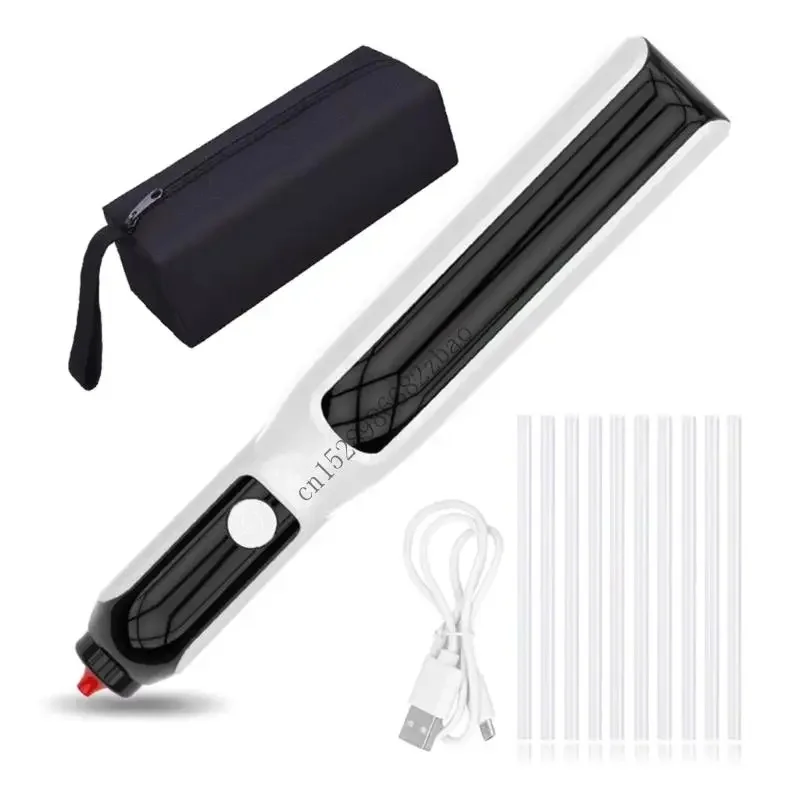 

Portable Battery-Powered Hot Glue Gun for Home DIY Projects, 7mm Compatible Handheld Adhesive Applicator