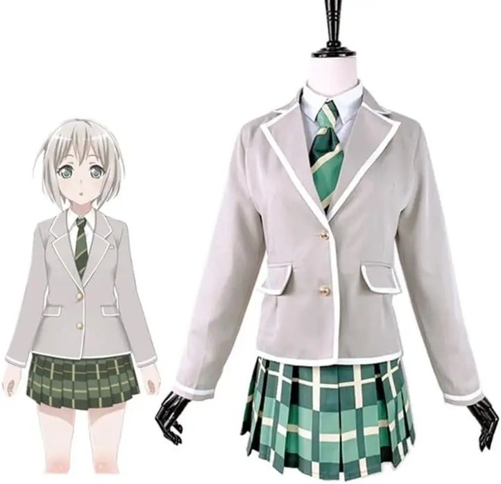 Anime BanG Dream! Afterglow Cosplay Costume Aoba Moca JK School Uniform Women Girl Dress Halloween