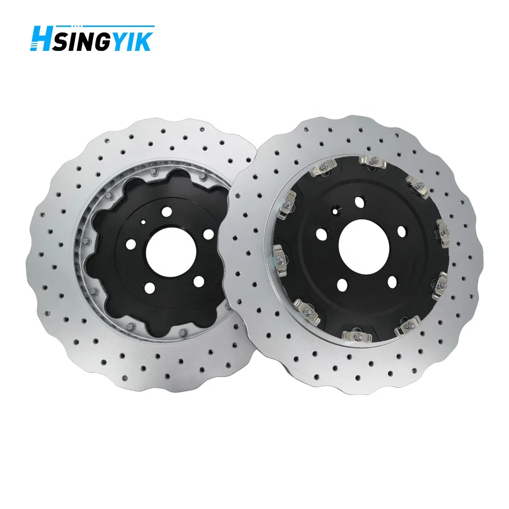 

2026 New Wave Rear 2-Pieces Rotor Brake Disc for Au di A6 C7 RS6 OE 4G0615601 356X22MM