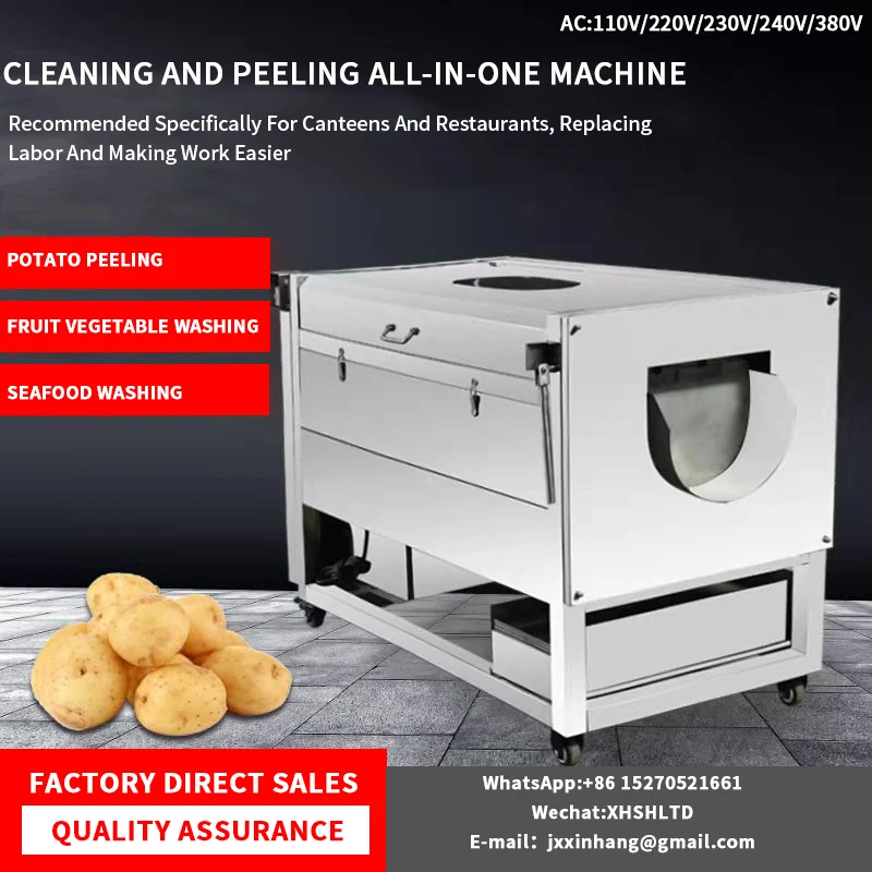 Cleaning Machine Roller Peeling Machine Potato Sweet Potato Taro Radish Oyster Snail Water Chestnut Yam Scallop Taro