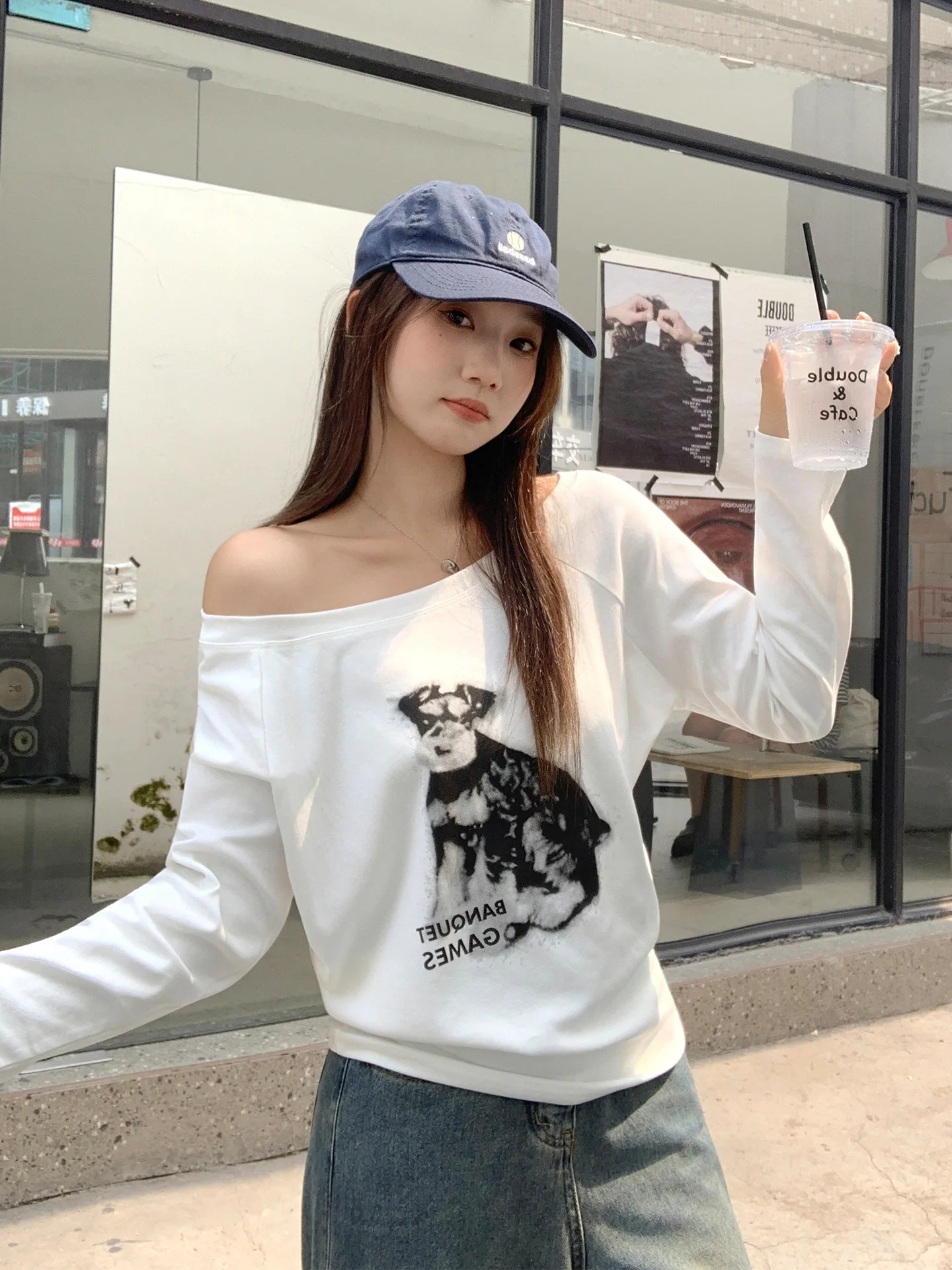 

Off Shoulder T-Shirt Womens Korean Reviews Many Clothes Women Bow Tie Detail Decorative Pretty Sweet Feminine Cute Charming Vibe