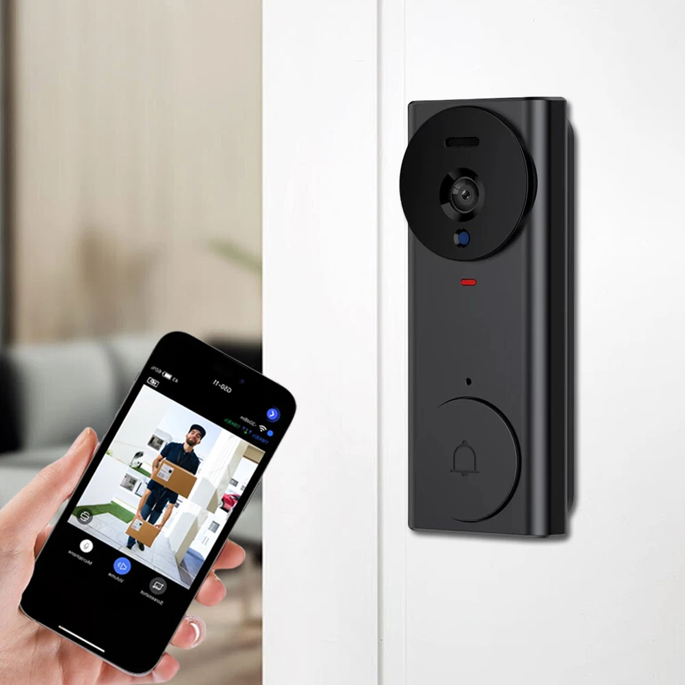 4.3 Inch IPS Screen Dual Communication Doorbell Infrared Night Vision Doorbell Camera 2.4G Wi-Fi HD Video Wireless Door bell